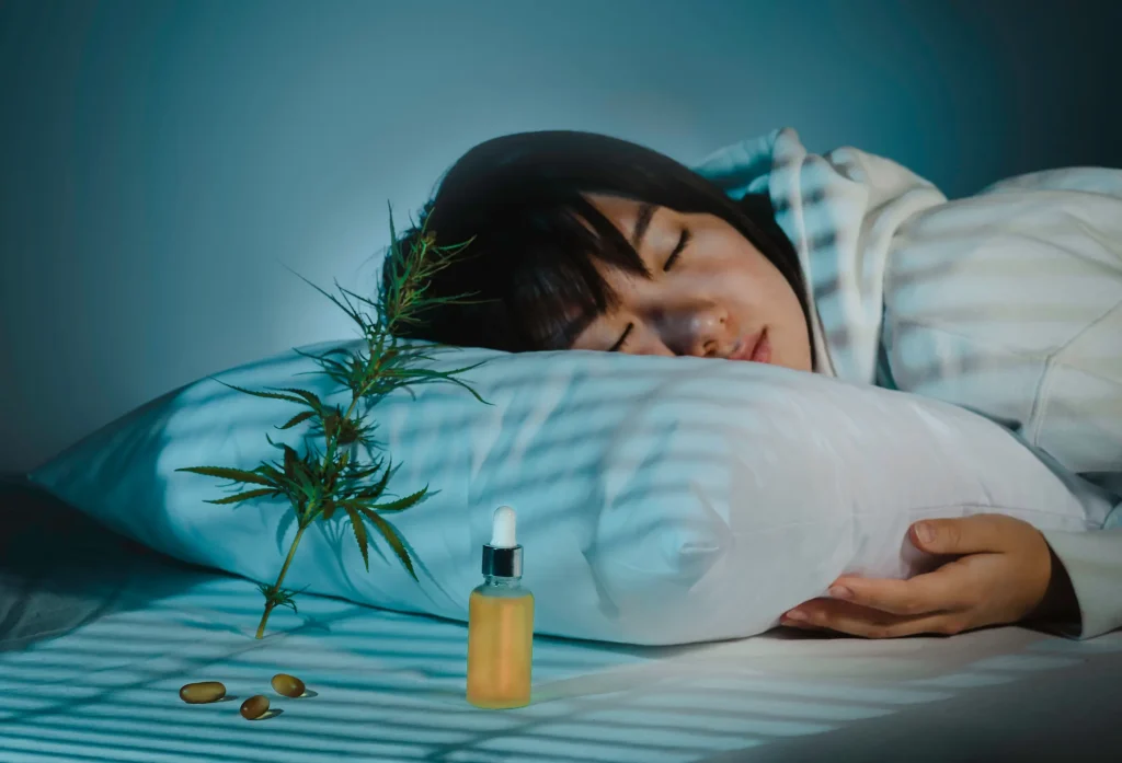 CBDによって睡眠の質が改善された女性
